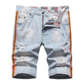 Men's Hole Feature Fashion Trendy Street Shooting Jeans